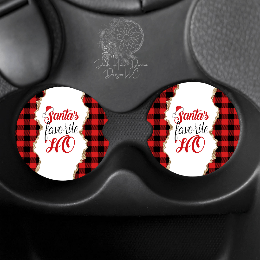 Santa's Favorite Ho- Car Coaster