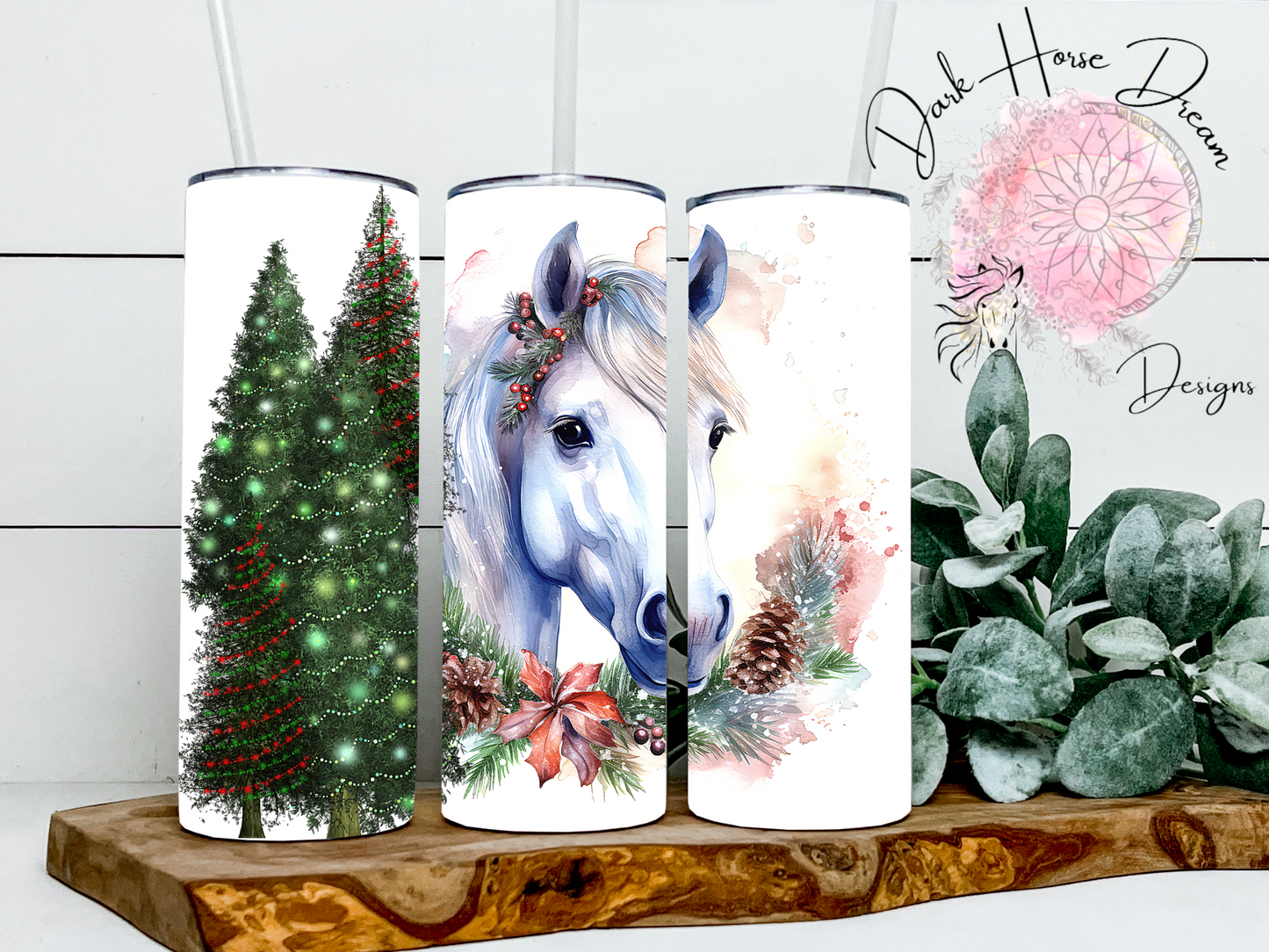 Christmas Horse- Tumbler