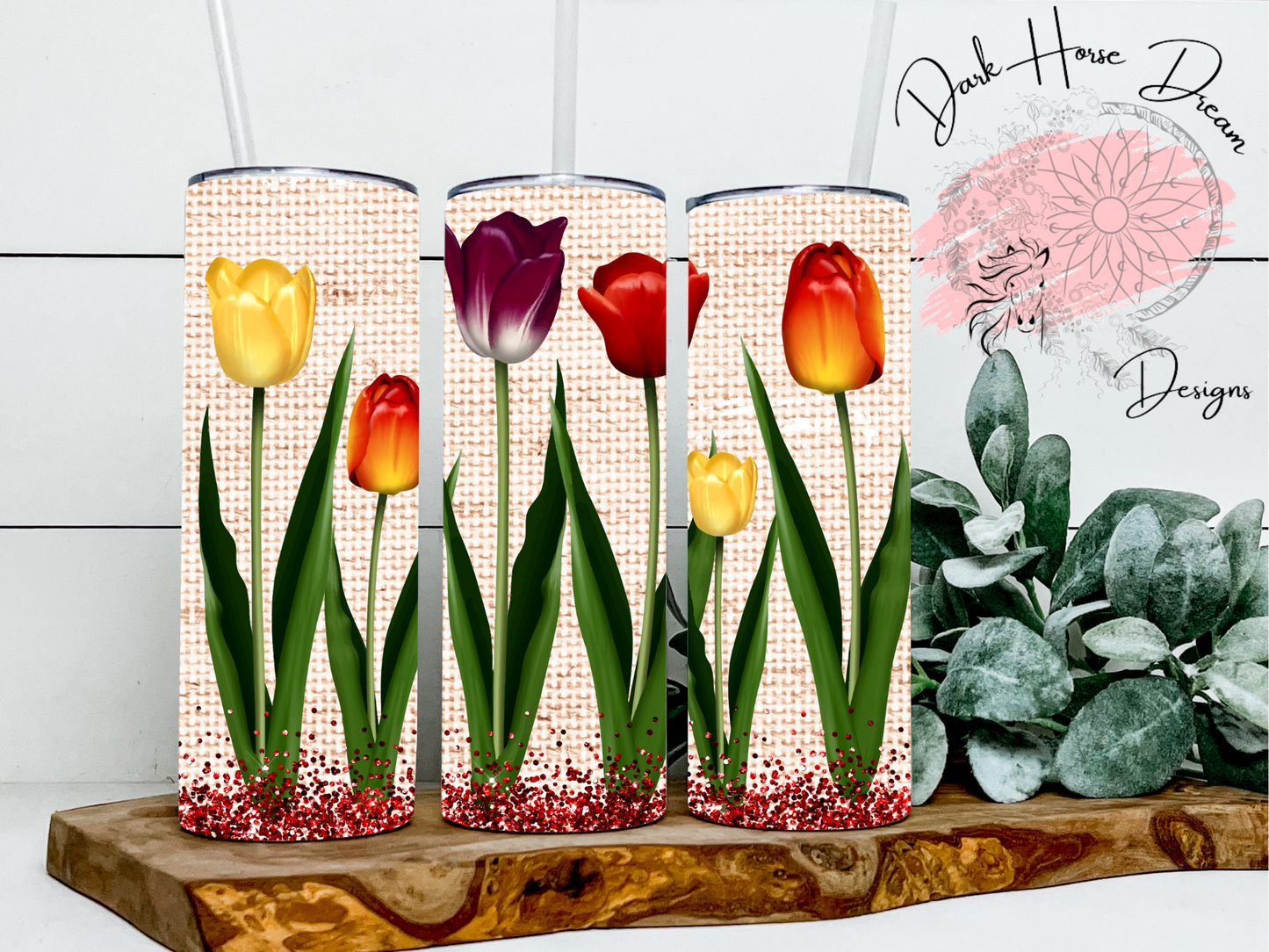 Burlap Tulips