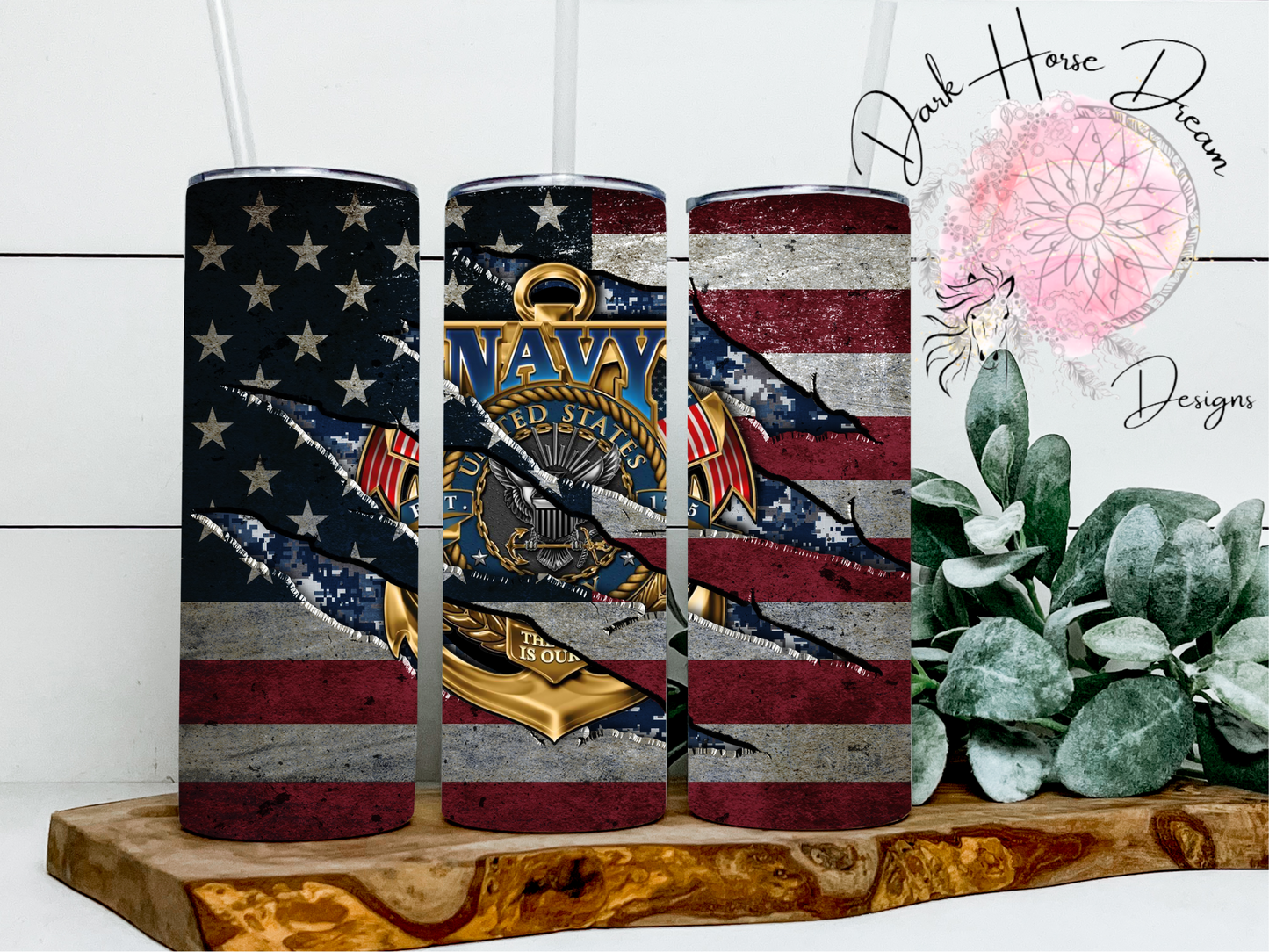 Navy USA Flag