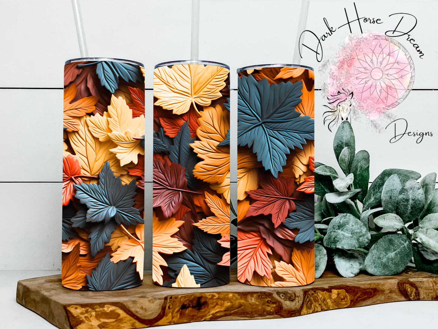 3D Fall Leaves