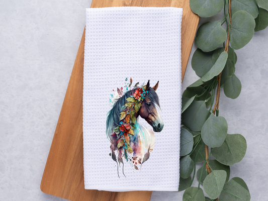 Boho Feathered Equine- Towel