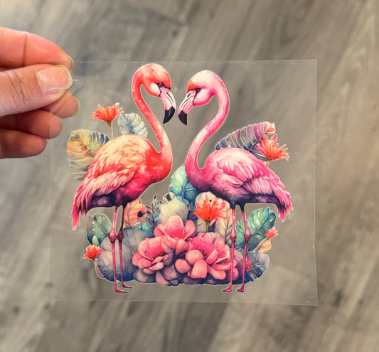 Pink Flamingo - UV DTF Decal