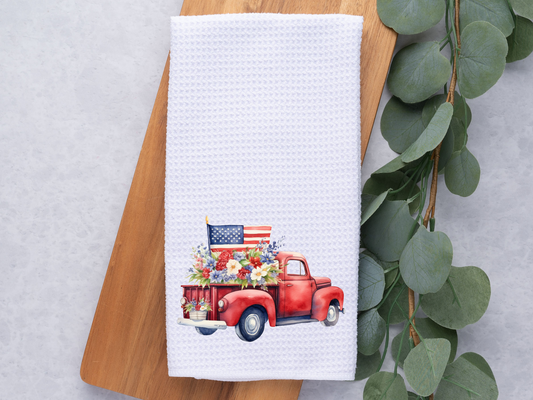 The Patriotic Truck- Towel