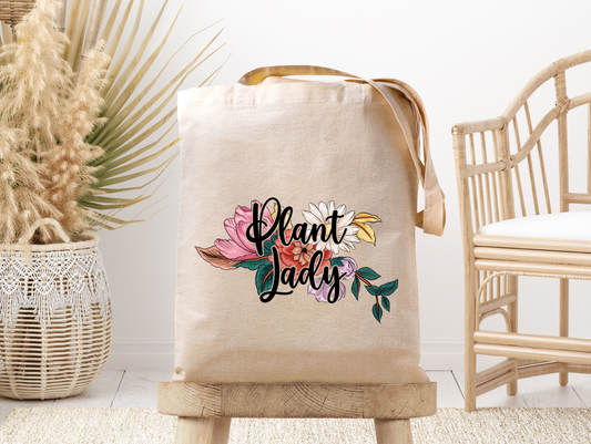 Plant Lady- Canvas Tote Bag