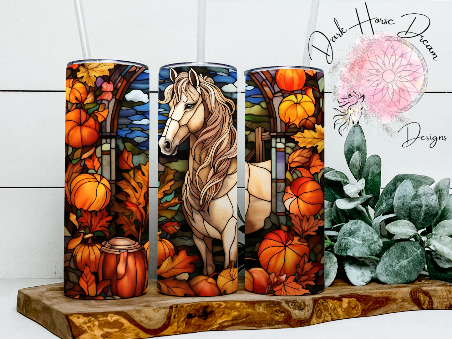 Stained Glass Fall Time Equine