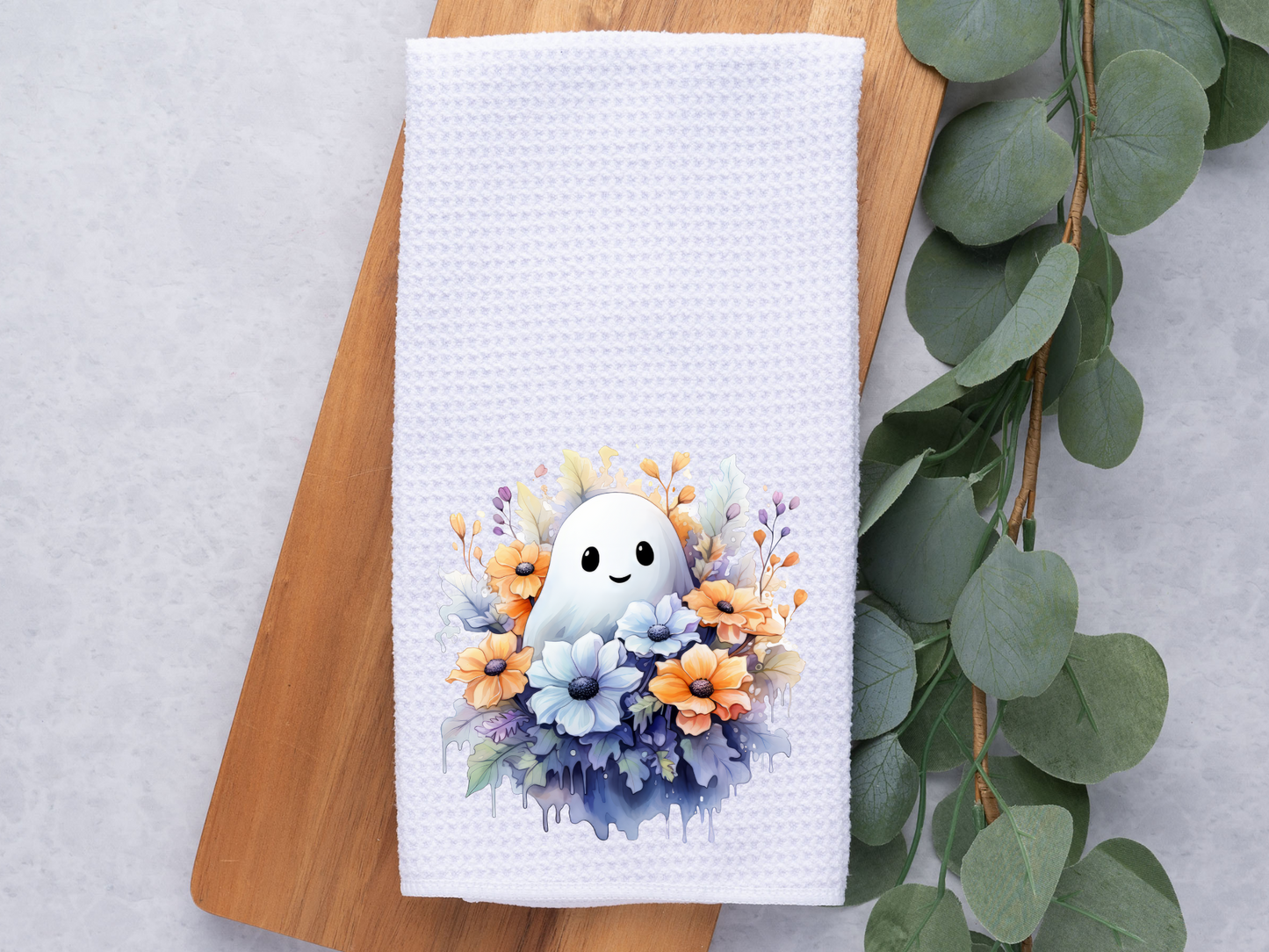 Watercolor Ghost- Towel