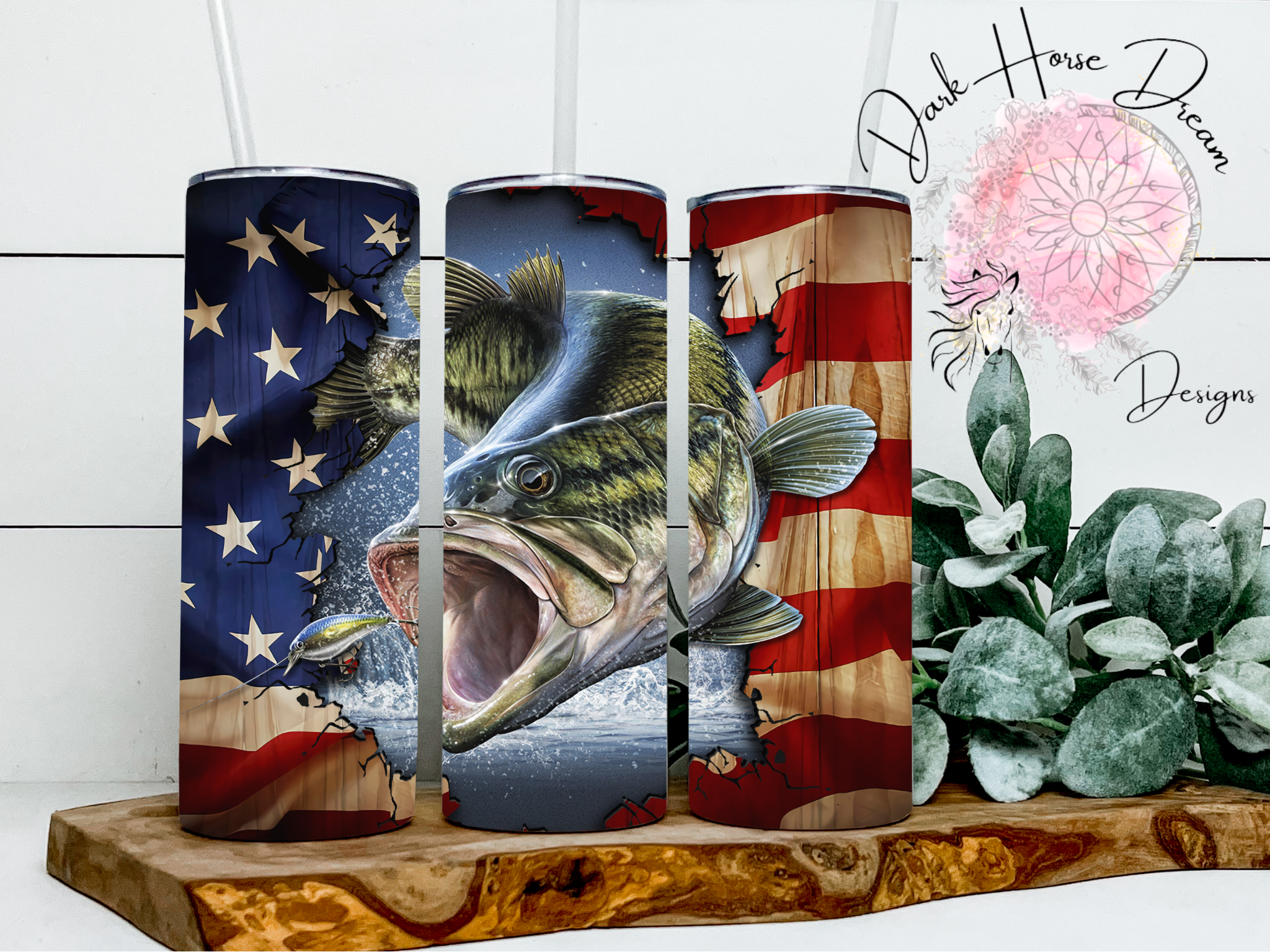 American Bass Fish – Dark Horse Dream Designs LLC