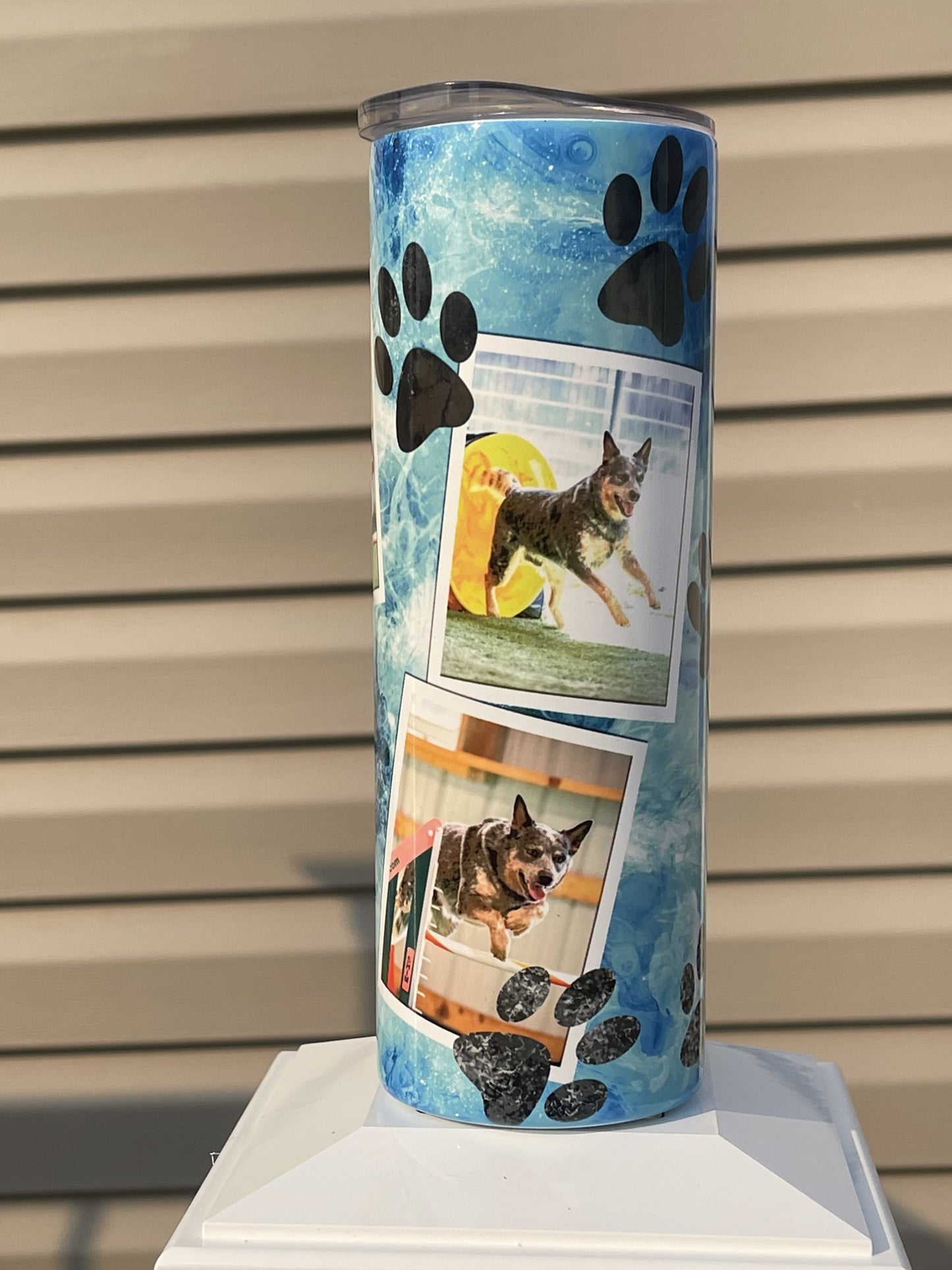 Personalized Paw- Photo Tumbler