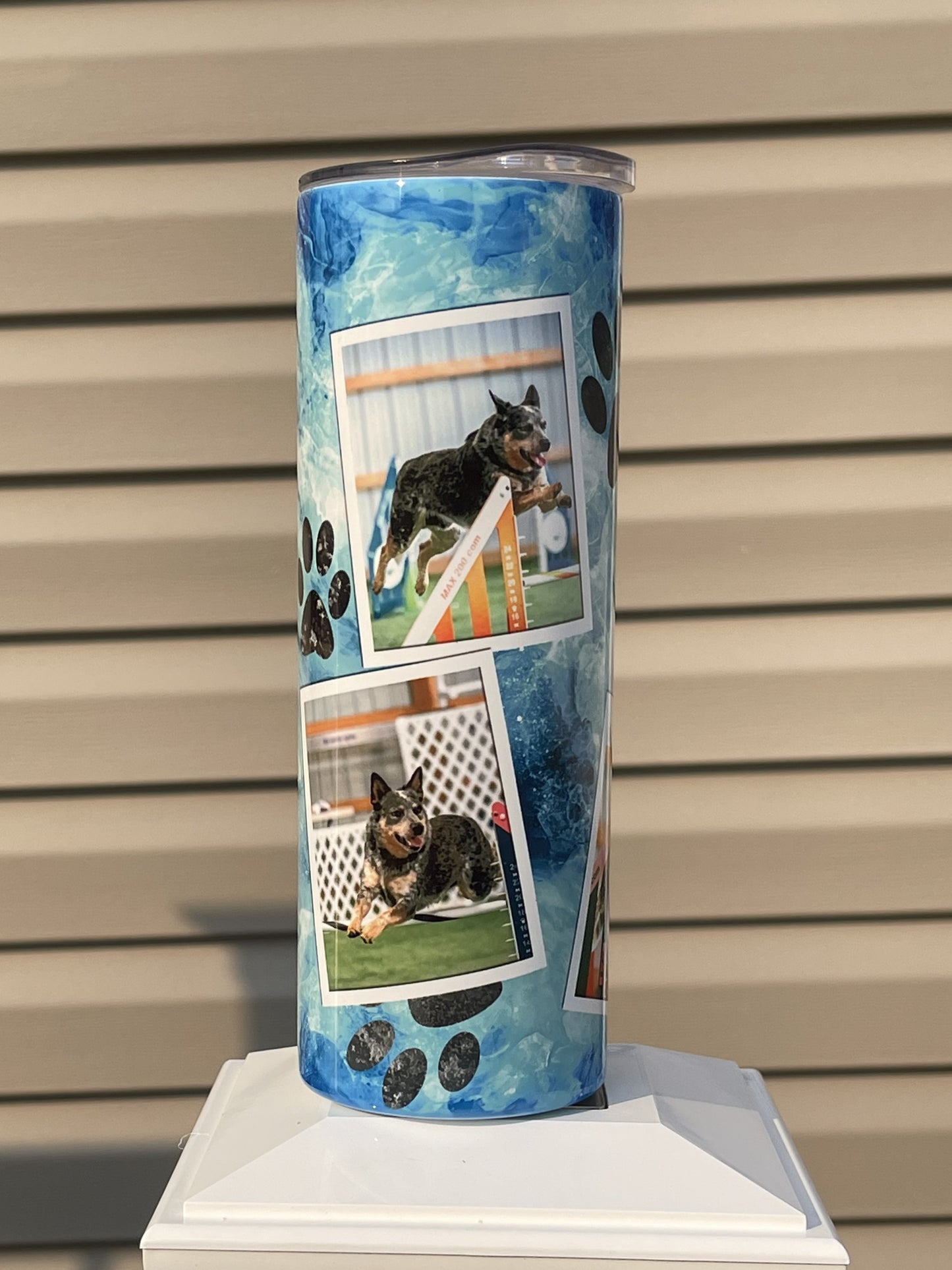 Personalized Paw- Photo Tumbler