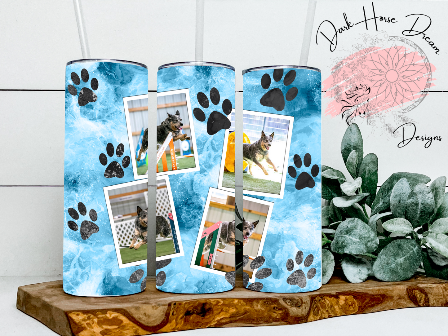 Personalized Paw- Photo Tumbler