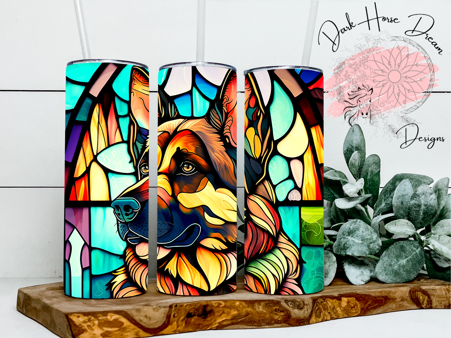Stained Glass- German Shephard